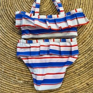 NWT new girl’s bikini Janie and Jack striped size 3-6 months.